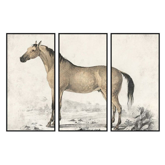 Painting DKD Home Decor Horse (180 x 4 x 120 cm)-0