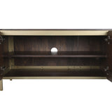 TV-Möbel DKD Home Decor Brown Steel Mangoholz (140 x 40 x 48 cm)