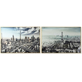 Painting DKD Home Decor City 120 x 4 x 80 cm Loft (2 Units)-0