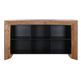 Sideboard DKD Home Decor Brown Black Pinewood Recycled Wood 182 x 50 x 107-5