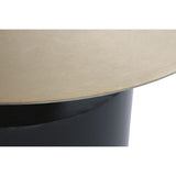 Side table DKD Home Decor 76 x 76 x 46 cm Black Golden Iron-2