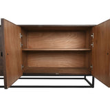 Sideboard DKD Home Decor 177 x 38 x 75 cm Dark brown Wood-1
