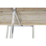 Shelves DKD Home Decor 190 x 40 x 200 cm Fir Natural Metal White 40 % Metal-1