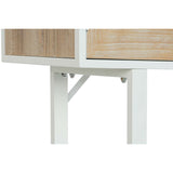Side table DKD Home Decor Fir Metal White 120 x 35 x 90 cm-2