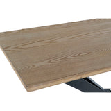 Side table DKD Home Decor Brown Black Natural Metal Fir 120 x 40 x 80 cm-4