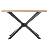 Side table DKD Home Decor Brown Black Natural Metal Fir 120 x 40 x 80 cm-1