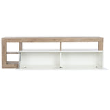 TV furniture DKD Home Decor White Brown Metal MDF Wood 184 x 42 x 58 cm-5