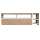 TV furniture DKD Home Decor White Brown Metal MDF Wood 184 x 42 x 58 cm-2