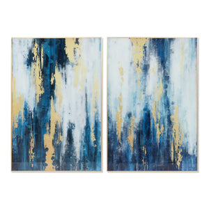 Painting DKD Home Decor 80 x 2,5 x 120 cm Abstract Modern (2 Units)-0