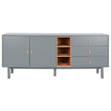 Sideboard Home ESPRIT Blue Grey 180 x 40 x 75 cm-11