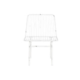 Table Set with 3 Armchairs Home ESPRIT White Metal 115 x 53 x 83 cm-2