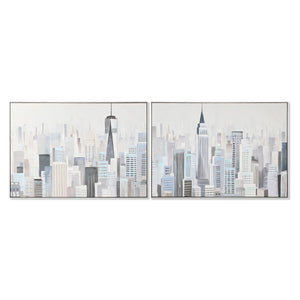 Painting Home ESPRIT City Loft 122,3 x 4,5 x 82,3 cm (2 Units)-0