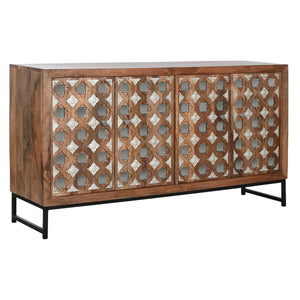 Sideboard Home ESPRIT Brown Black Silver 150 x 38 x 80 cm-0