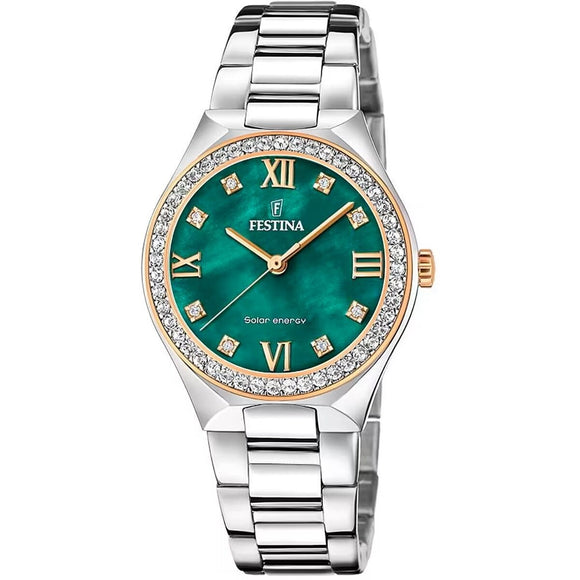 Men's Watch Festina F20658/3 Green Silver-0