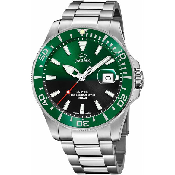 Men's Watch Jaguar J860/6 Green Silver-0
