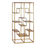 Shelves Metal Metal Golden (45 x 200 x 100 cm)-0