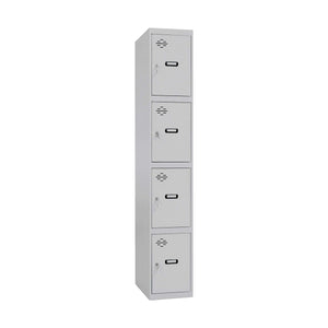 Locker Simon Rack Metal Light grey 4 compartments (180 x 30 x 50 cm)-0