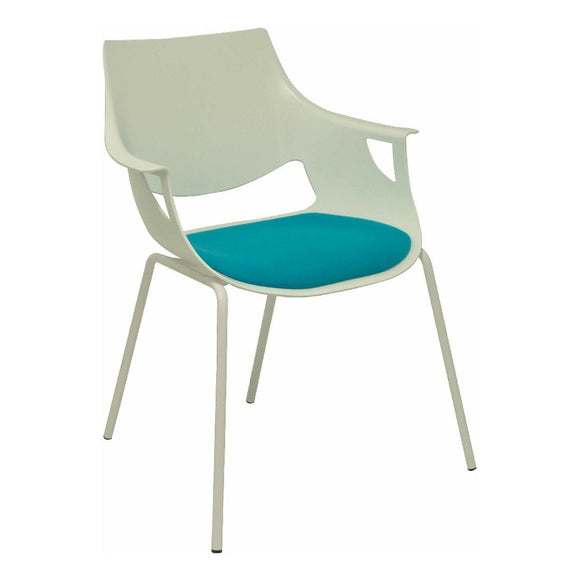 Reception Chair Saceruela P&C 1 Blue White (3 uds)-0