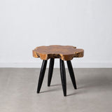 Side table Natural Black Teak 60 x 60 x 50 cm-7