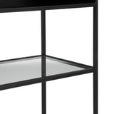 Shelves BRICK 55 x 30 x 132 cm Crystal Black Metal-4