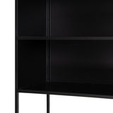 Shelves BRICK 55 x 30 x 132 cm Crystal Black Metal-3