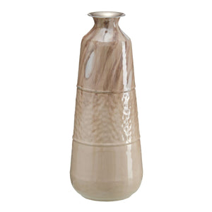 Vase Beige Iron 28 x 28 x 68 cm-0