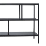 TV furniture 120 x 32 x 55 cm Black Steel-3