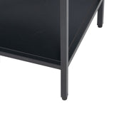 TV furniture 120 x 32 x 55 cm Black Steel-1