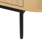 TV furniture MONTMARTRE 140 x 40 x 48 cm Natural Black Wood Iron-4