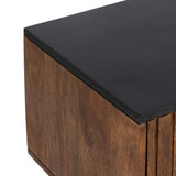TV furniture ABNER Brown Black Iron Mango wood 140 x 40 x 50 cm-7