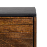 TV furniture ABNER Brown Black Iron Mango wood 140 x 40 x 50 cm-4