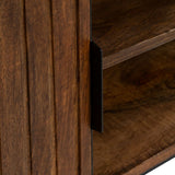 TV furniture ABNER Brown Black Iron Mango wood 140 x 40 x 50 cm-3