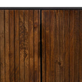 Sideboard ABNER Brown Black 160 x 40 x 75 cm-4