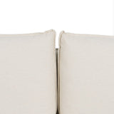 Sofa Beige Polyester Linen 210 x 93 x 95 cm-1