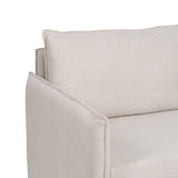 Sofa Beige Polyester Linen 210 x 93 x 95 cm-2
