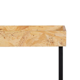 Set of 3 tables Black Natural Iron MDF Wood 57,5 x 37,5 x 67,5 cm (3 Units)-5