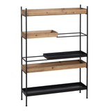 Shelves Brown Black Wood Iron 85 x 26 x 130 cm-0