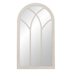 Wall mirror White Crystal Paolownia wood Window 80 x 3,5 x 140 cm-0