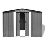 vidaXL Garden Storage Shed Metal Outdoor Tool Organizer Cabin Multi Colors