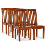 vidaXL 2/4/6x Solid Wood Dining Chairs Sheesham Finish Kitchen Dinner Stool