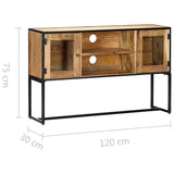 vidaXL TV Cabinet 47.2"x11.8"x29.5" Solid Reclaimed Wood