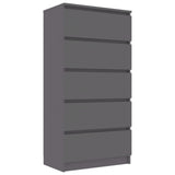 vidaXL Drawer Sideboard Chipboard Storage Side Cabinet Chest Multi Colors