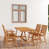 vidaXL Solid Acacia Wood Patio Dining Set 5/7 Piece Garden Dinner Seating Yard