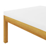 vidaXL 5 Piece Patio Lounge Set with Cushions Cream Solid Acacia Wood
