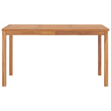 vidaXL Solid Teak Wood Patio Table Weather Resistant Dining Desk Multi Sizes