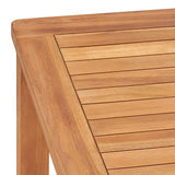 vidaXL Solid Teak Wood Patio Table Weather Resistant Dining Desk Multi Sizes