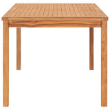 vidaXL Solid Teak Wood Patio Table Weather Resistant Dining Desk Multi Sizes