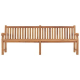 vidaXL Solid Teak Wood Patio Bench Gaeden Wooden Lounge Seating Multi Sizes