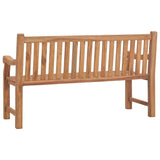 vidaXL Solid Teak Wood Patio Bench Gaeden Wooden Lounge Seating Multi Sizes