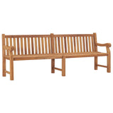 vidaXL Solid Teak Wood Patio Bench Gaeden Wooden Lounge Seating Multi Sizes